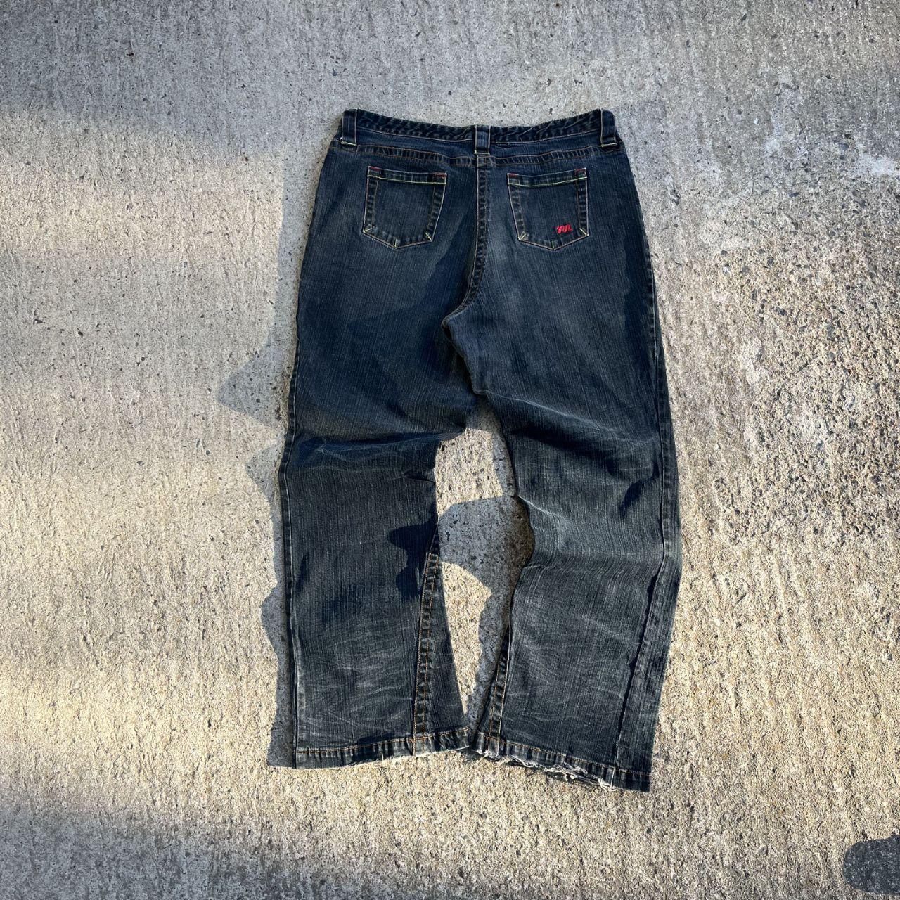 Vintage Y2K Grunge Flared Mecca Womens Baggy Jeans (W38)