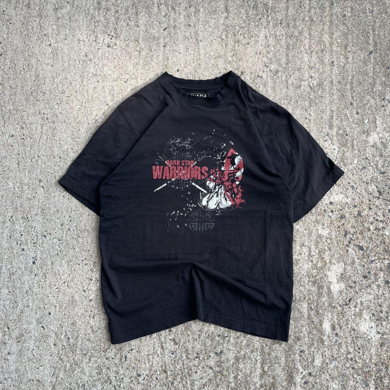 Vintage Y2K Black Dark Star Warriors Grunge T-Shirt (S)