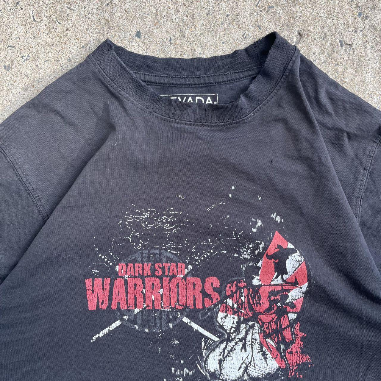 Vintage Y2K Black Dark Star Warriors Grunge T-Shirt (S)