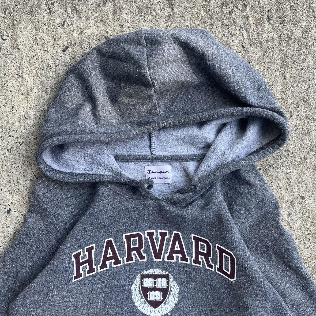 Vintage Y2K Grey Harvard Hoodie (M)