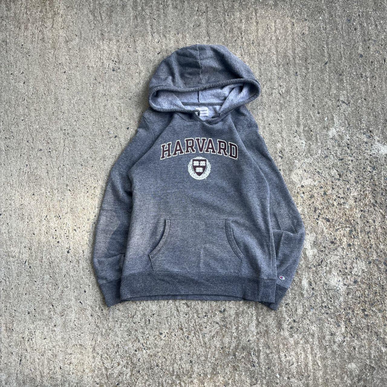 Vintage Y2K Grey Harvard Hoodie (M)