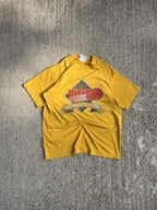 Vintage 90s Yellow Laval University Basketball T-Shirt (M)