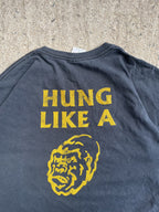 Vintage Y2K Black "Hung Like A Gorilla" Slogan Tee (XL)