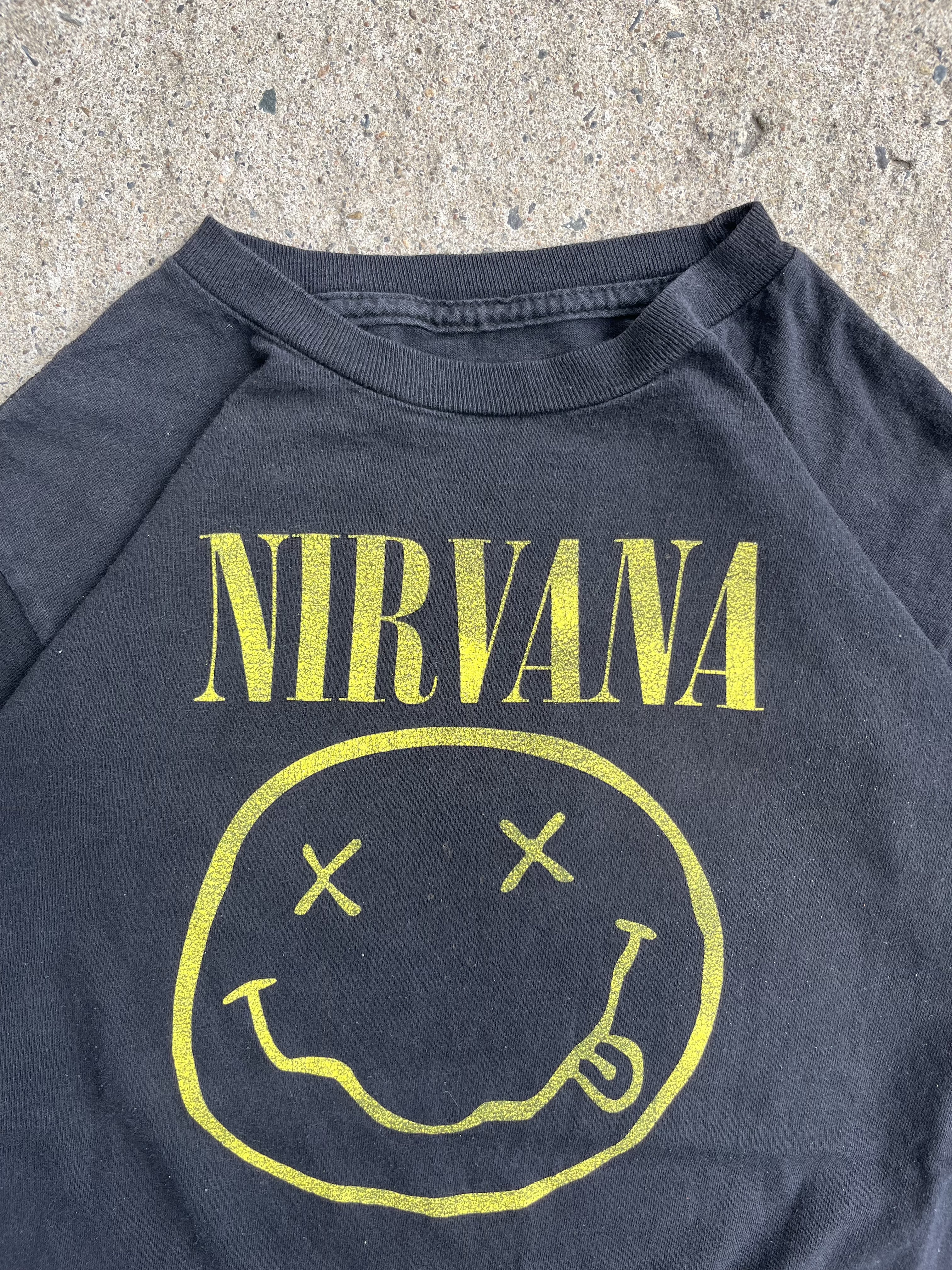 Vintage Y2K Black Nirvana Band T-Shirt (S)