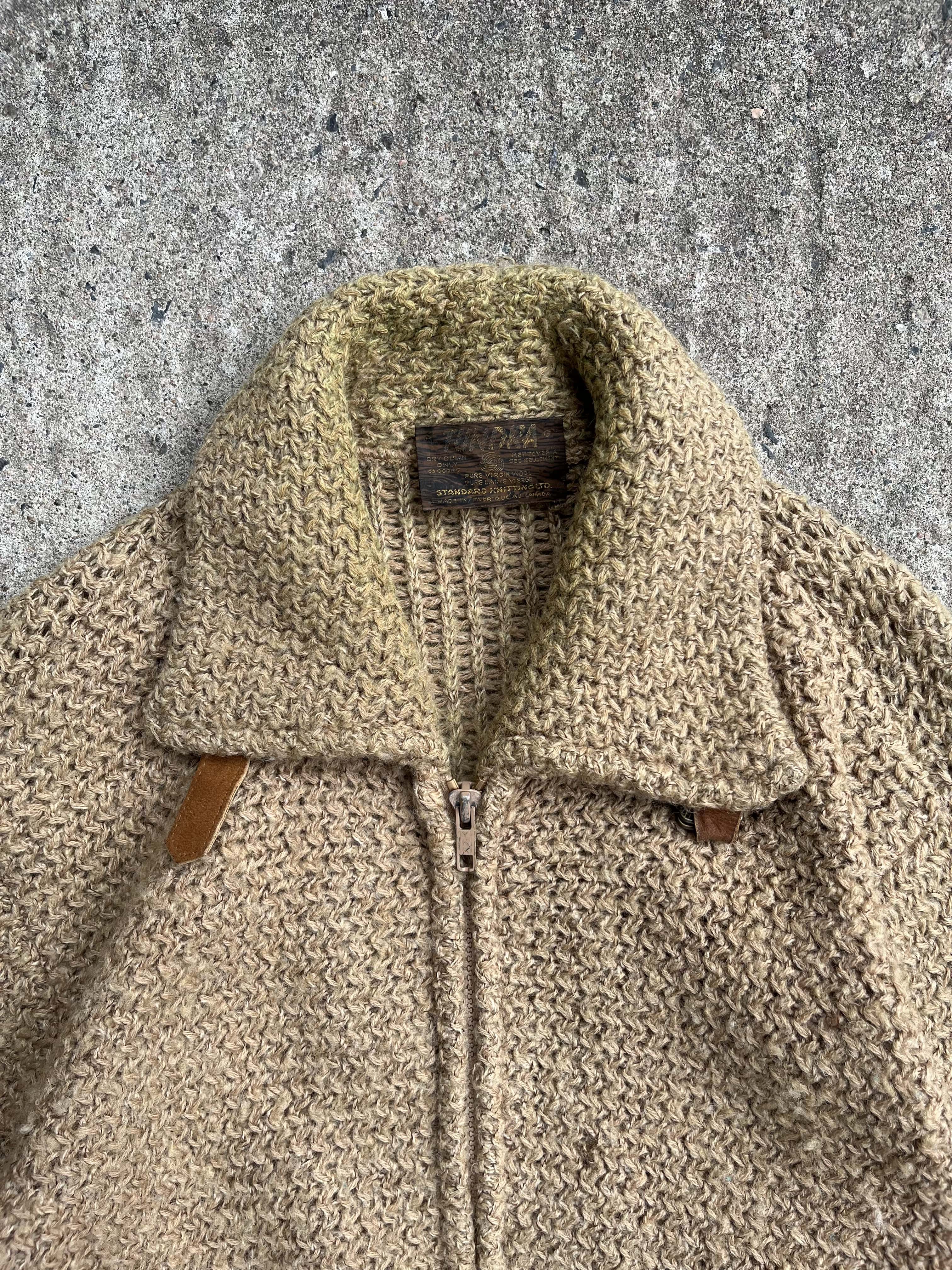 Vintage 90s Vintage Made In Canada Tundra Zip-Up Wool Jacket (L)