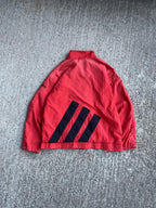 Vintage 90s Red & Black Adidas Windbreaker (M)