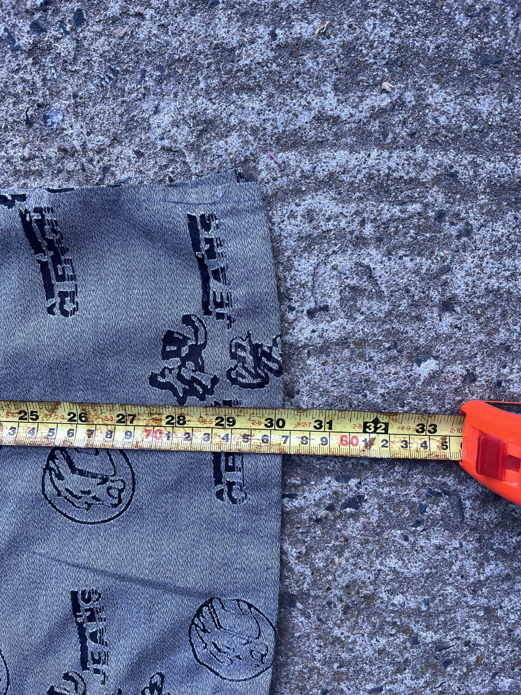 Vintage Y2K Clench Jeans All-Over Print Button-Up (M)