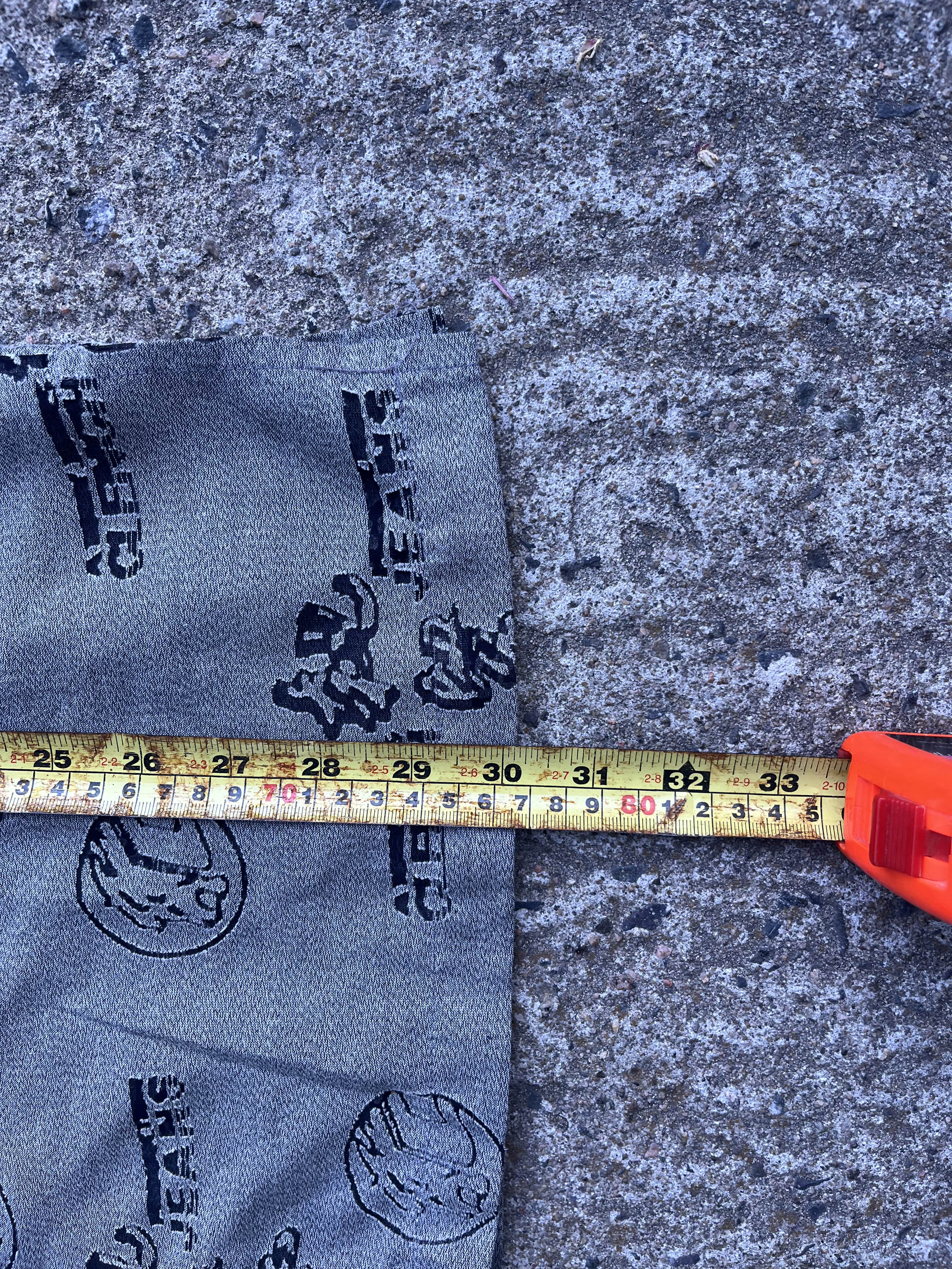 Vintage Y2K Clench Jeans All-Over Print Button-Up (M)