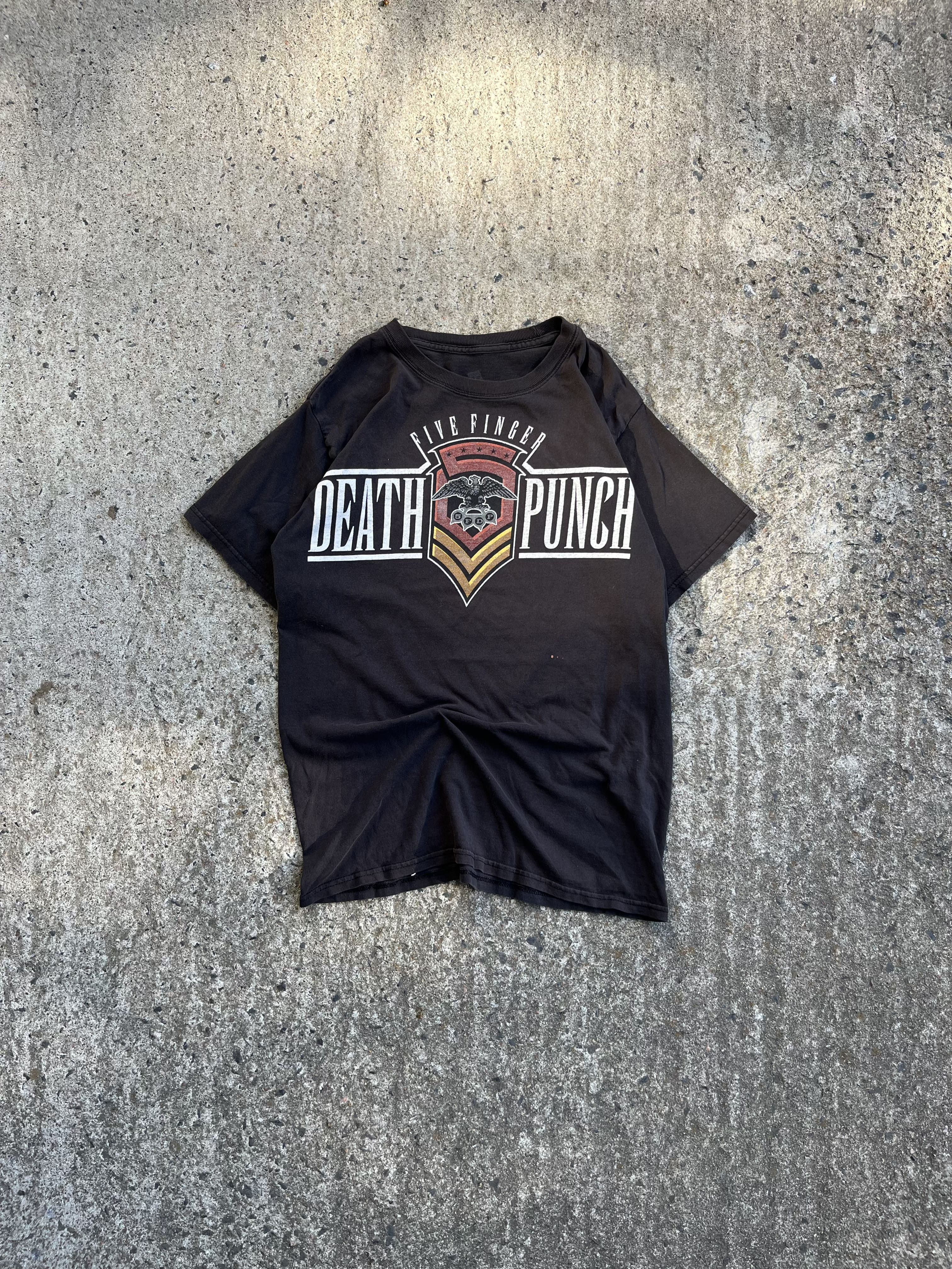 Vintage Y2K Five Finger Death Punch Band T-Shirt (S)