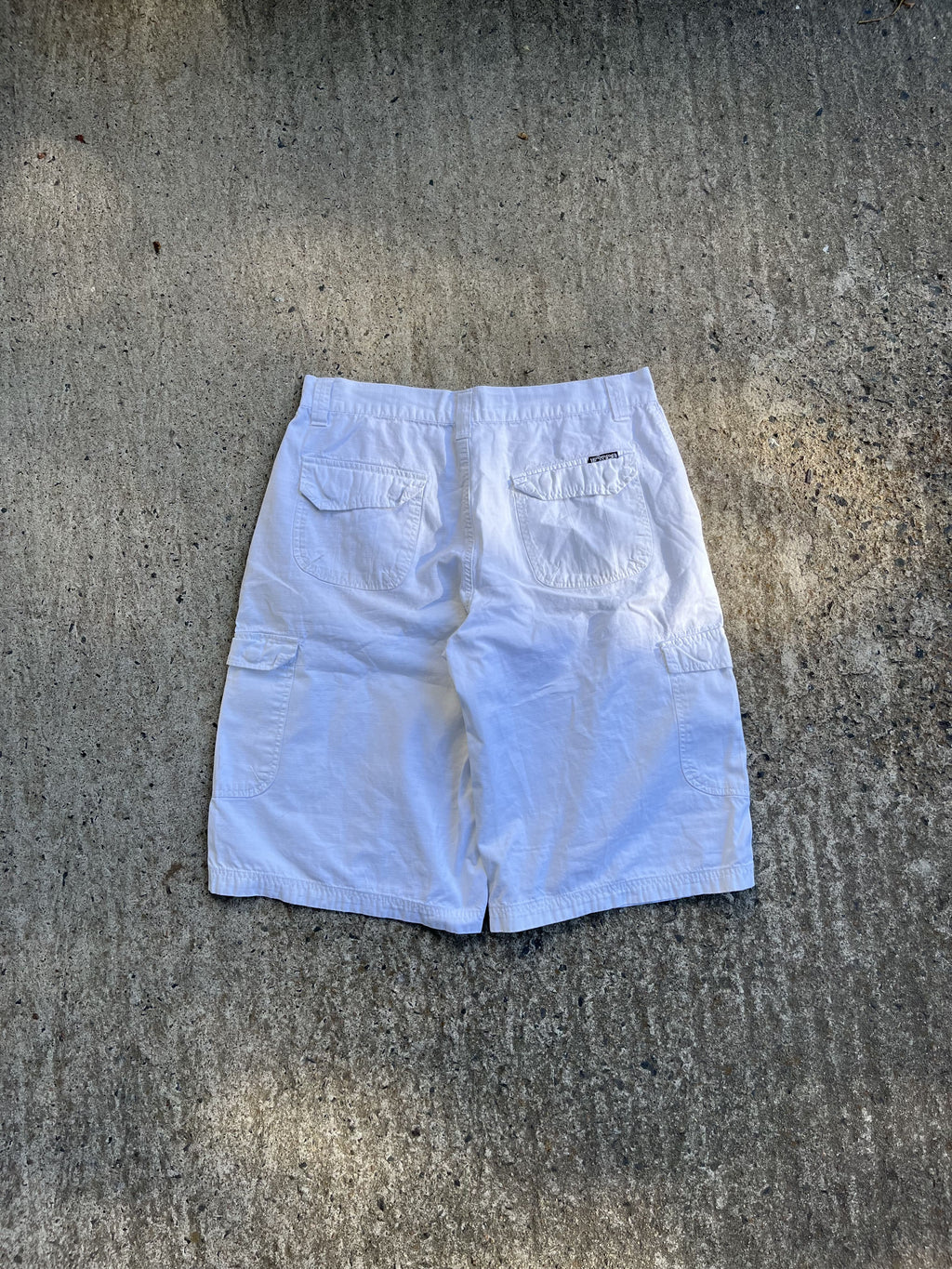 Vintage Y2K Baggy White EXCO Jeans Jorts (W36)