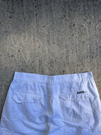 Vintage Y2K Baggy White EXCO Jeans Jorts (W36)