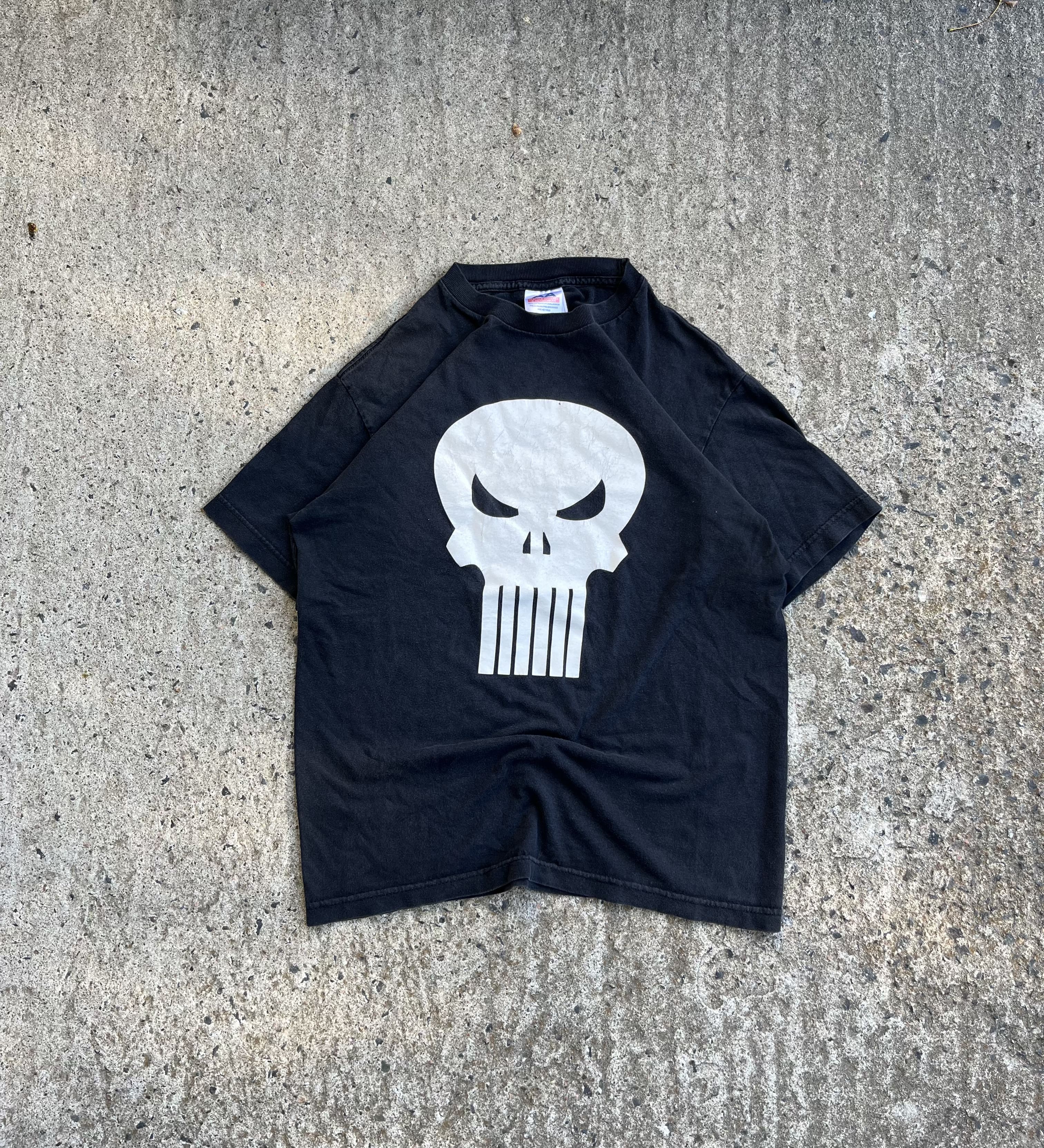 Vintage Y2K Black Skull Jesse Pinkman T-Shirt (M)