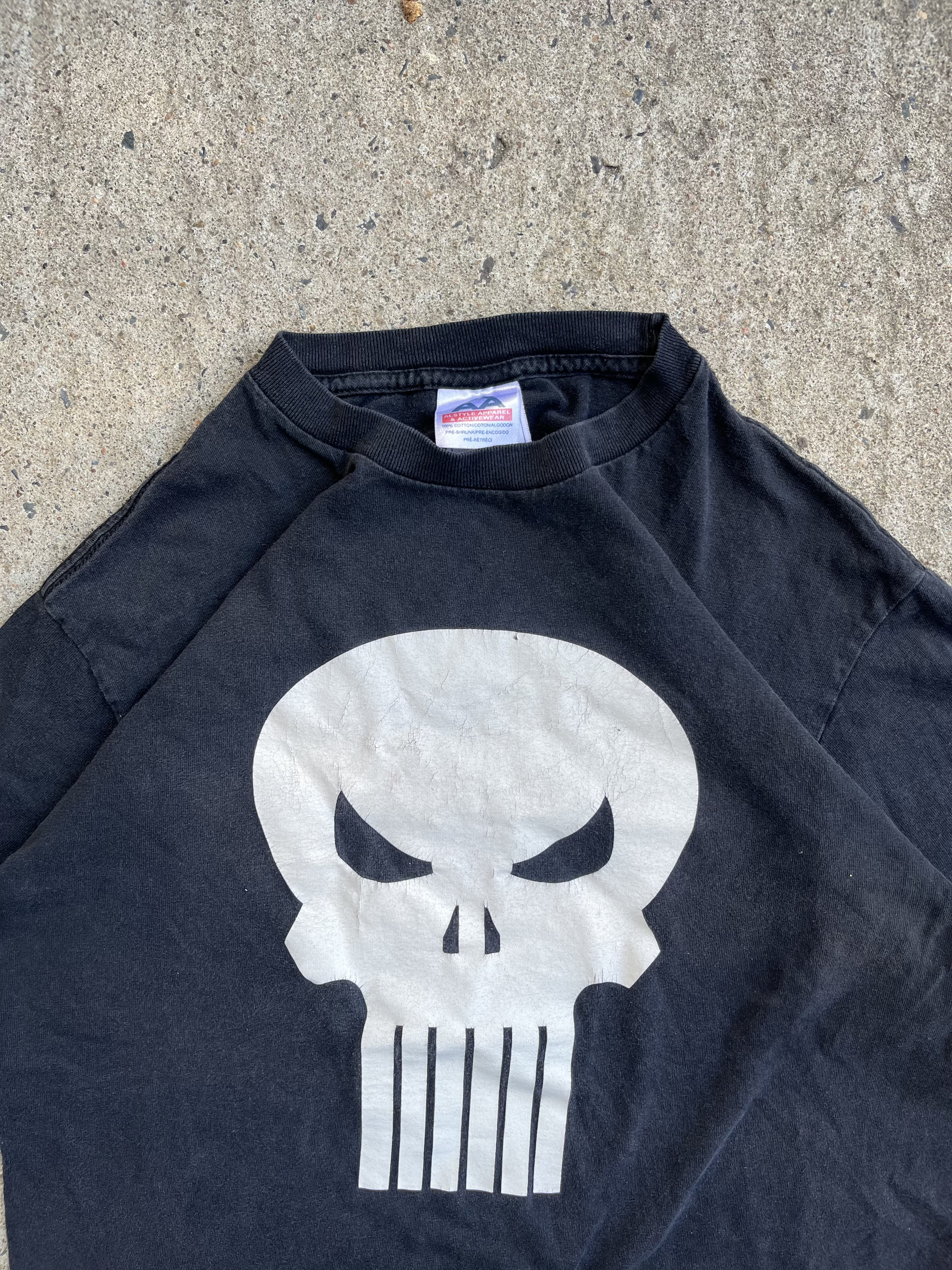 Vintage Y2K Black Skull Jesse Pinkman T-Shirt (M)