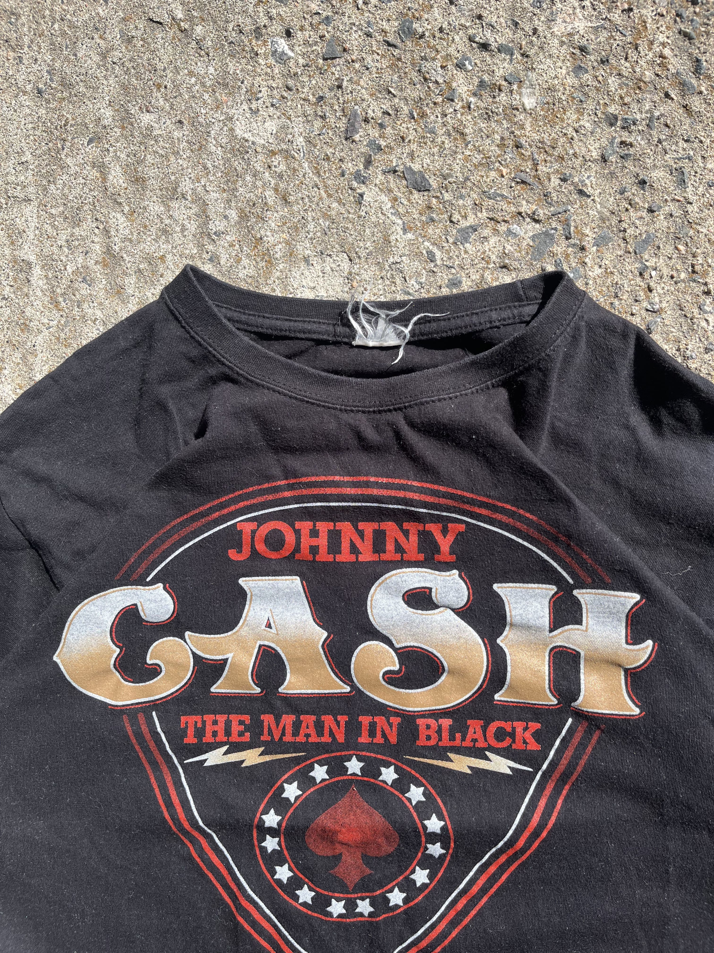 Vintage Y2K Black Johnny Cash T-Shirt (XL)