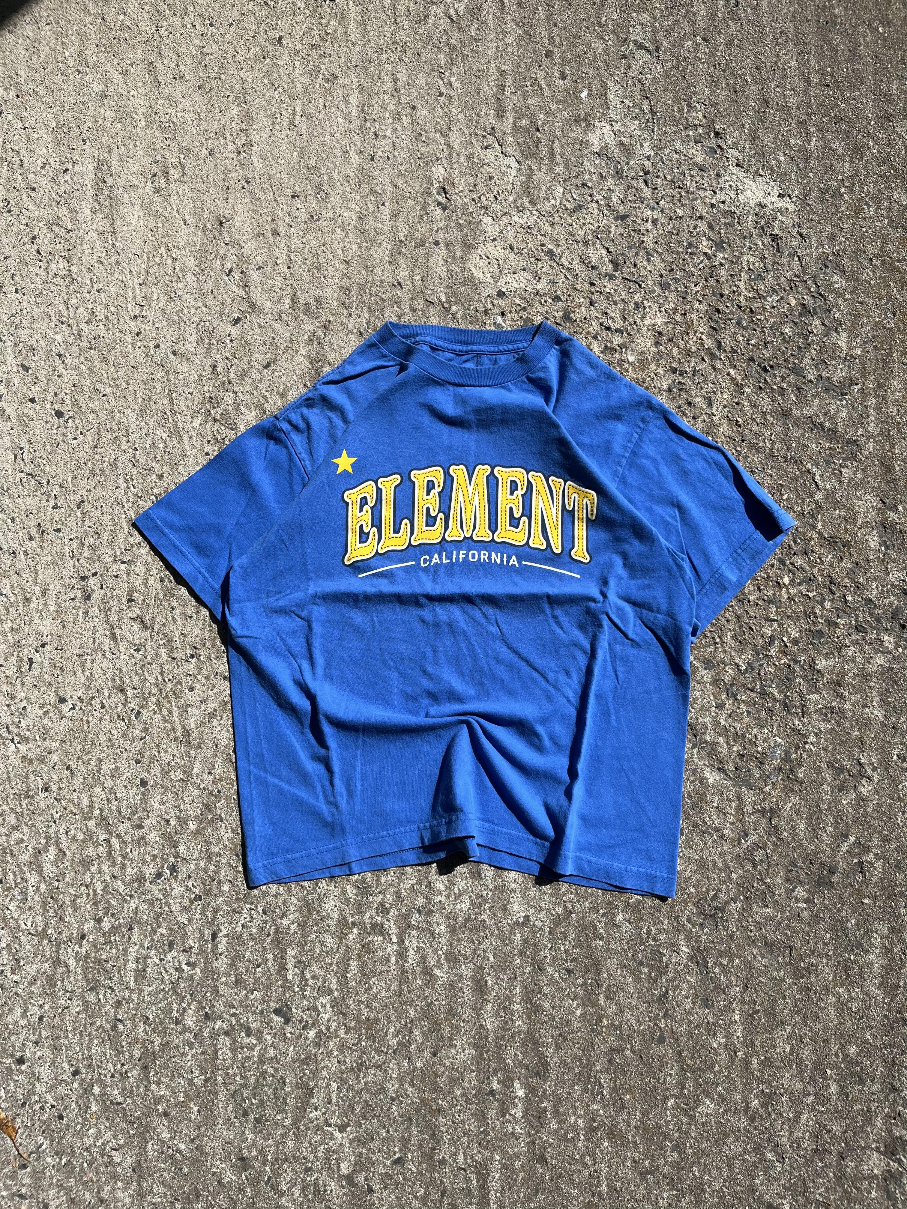 Vintage Y2K Blue Element Skatewear T-Shirt (S)