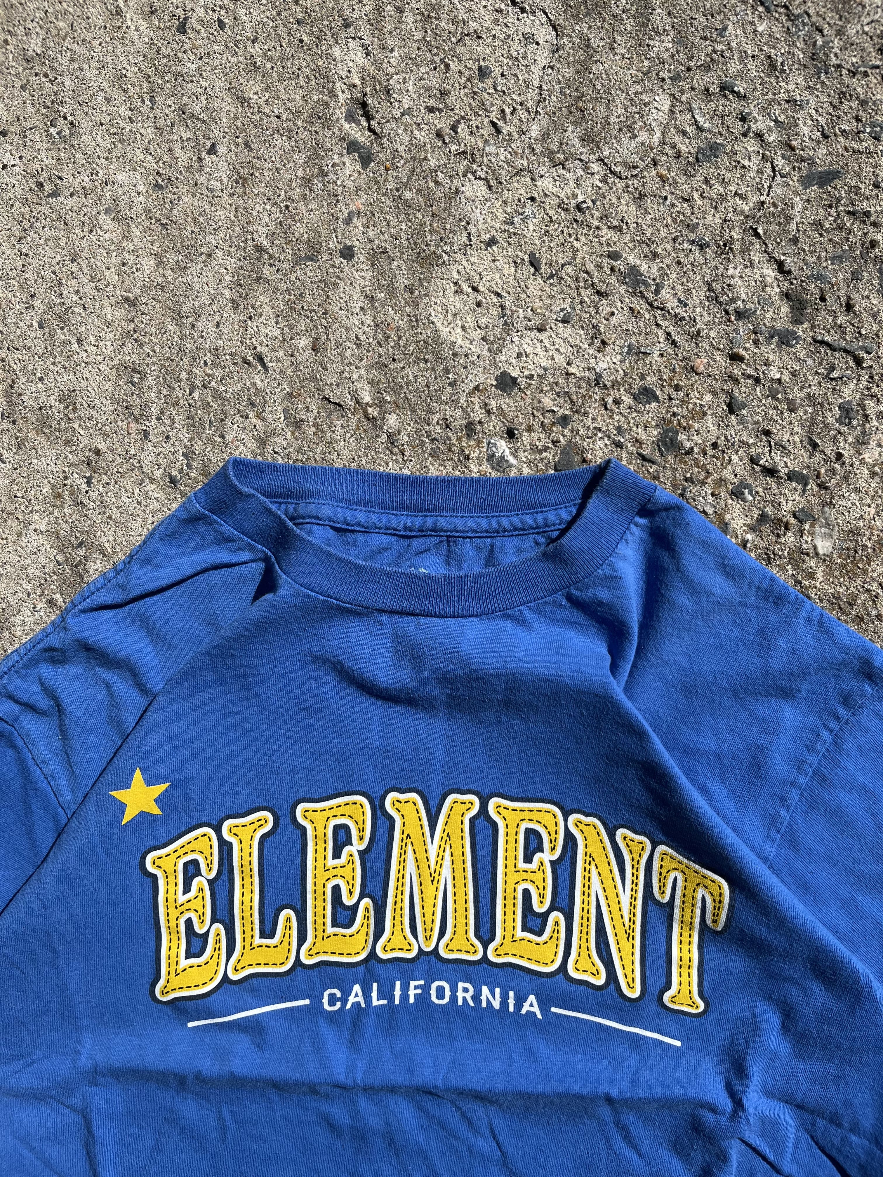 Vintage Y2K Blue Element Skatewear T-Shirt (S)