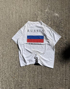 Vintage 90s Russia Flag Single Stitch T-Shirt (XL)