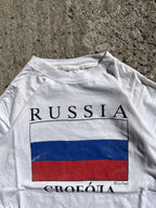 Vintage 90s Russia Flag Single Stitch T-Shirt (XL)