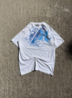 Vintage Y2K White Hurley Glitch T-Shirt (XL)