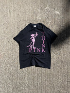 Vintage Y2K Black The Pink Panther T-Shirt (S)