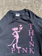 Vintage Y2K Black The Pink Panther T-Shirt (S)