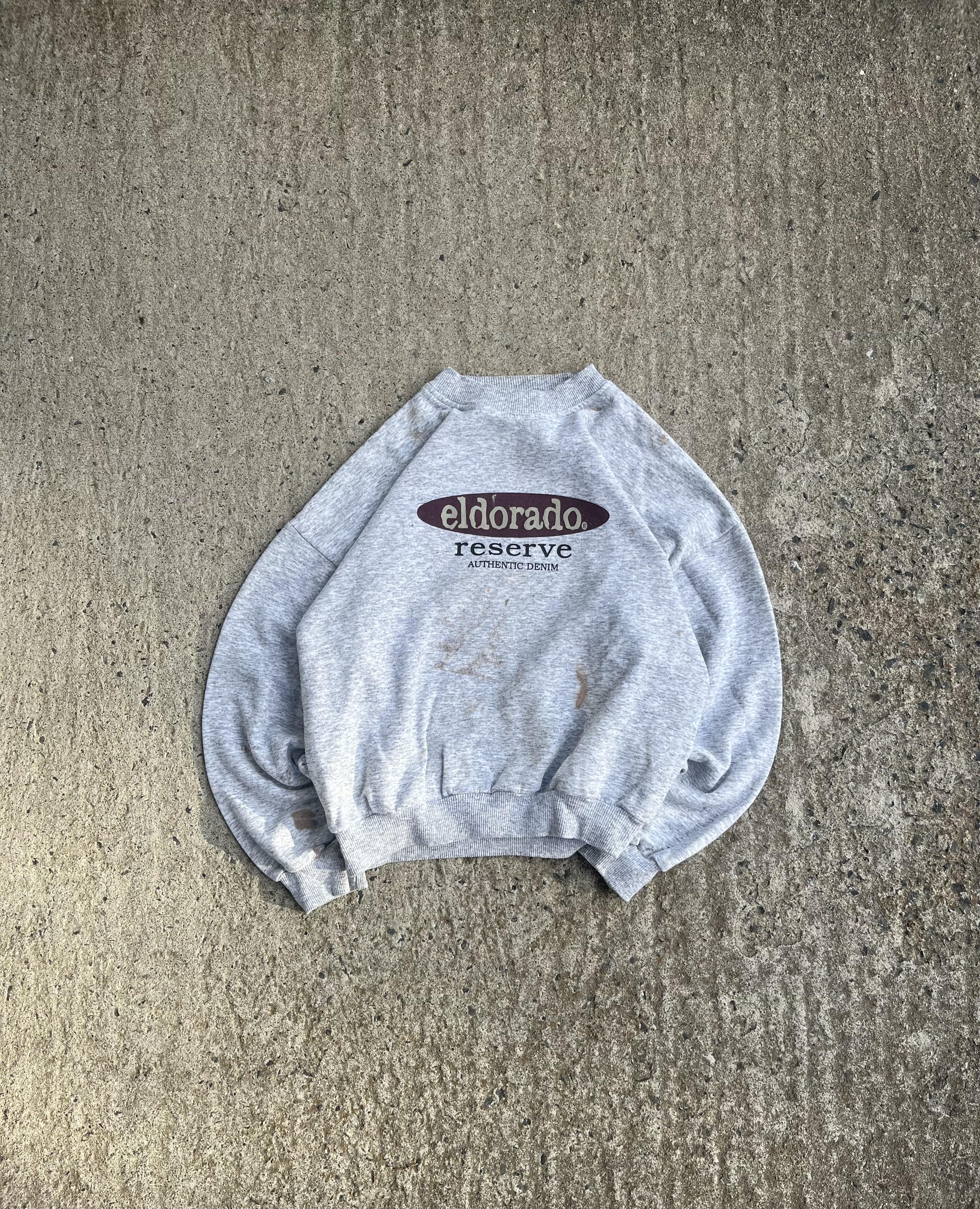 Vintage 90s Grey El Dorado Reserve Graphic Crewneck (S)