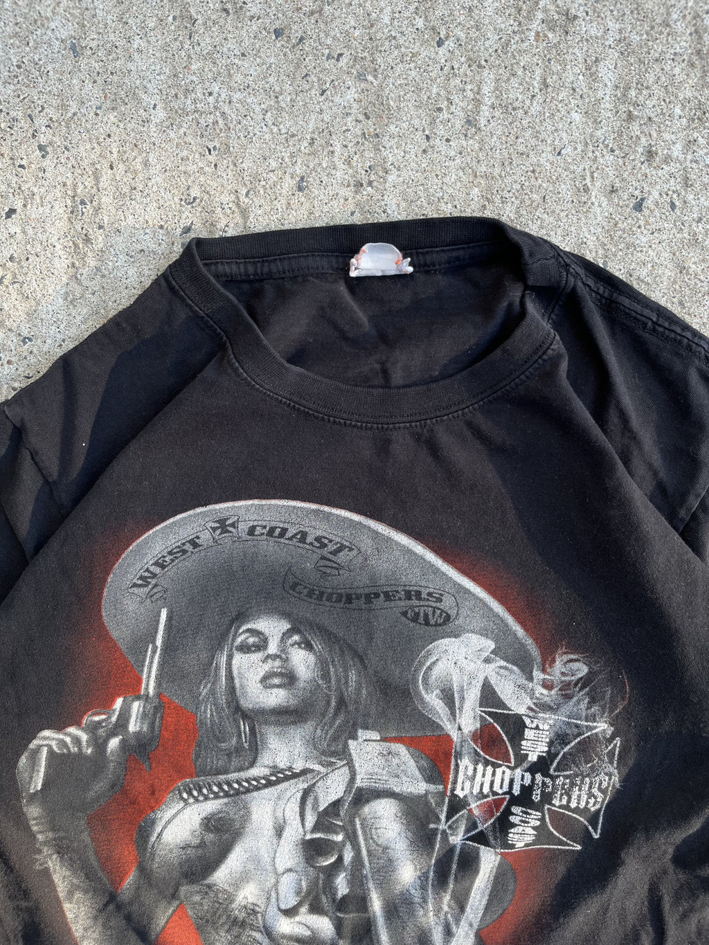Vintage Y2K Black West Coast Choppers T-Shirt (L)