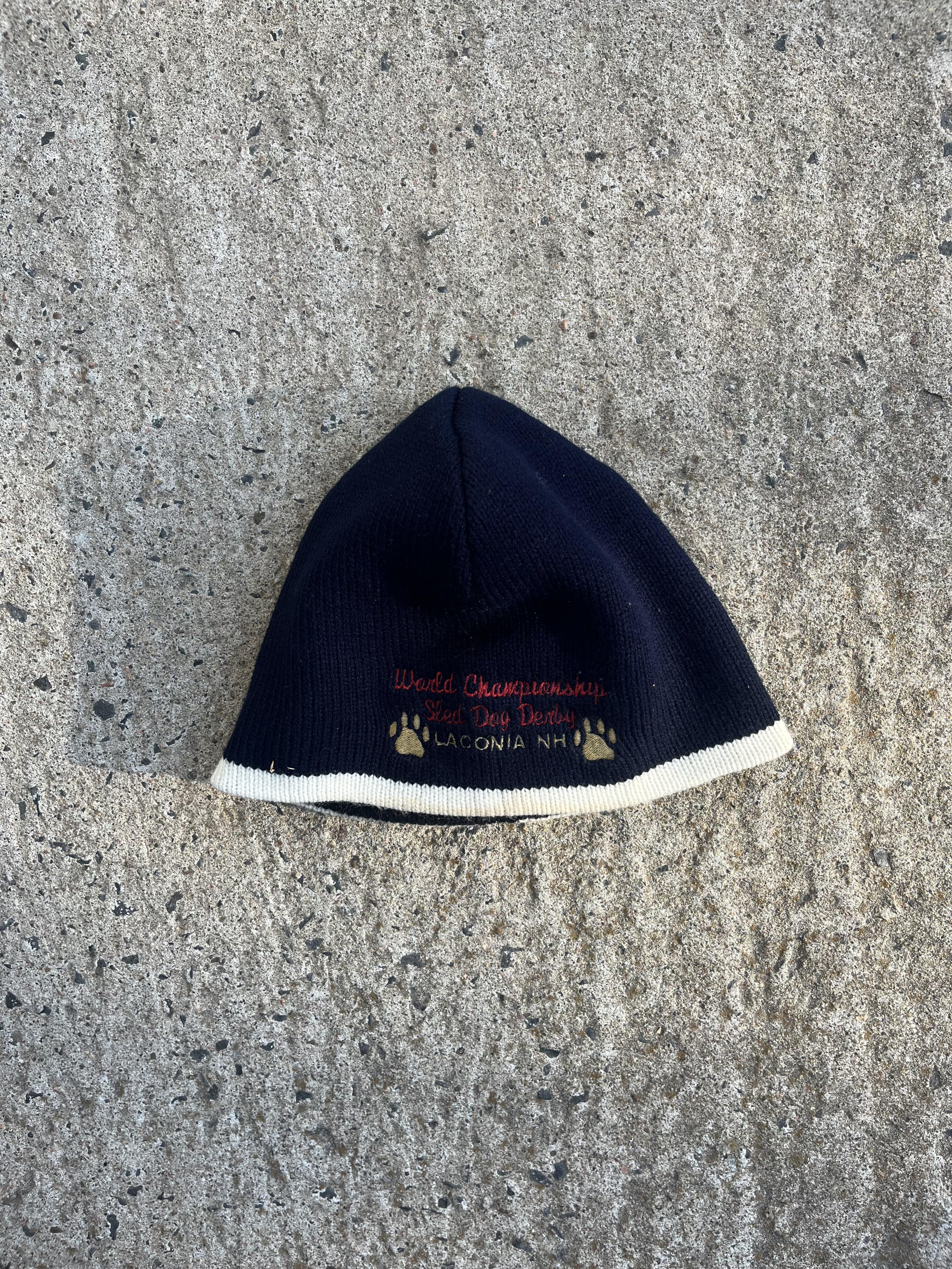 Vintage Y2K Laconia Sled Dog Derby Beanie