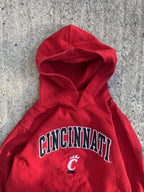 Vintage Y2K Red Cincinnati Bearcats College Hoodie (S)
