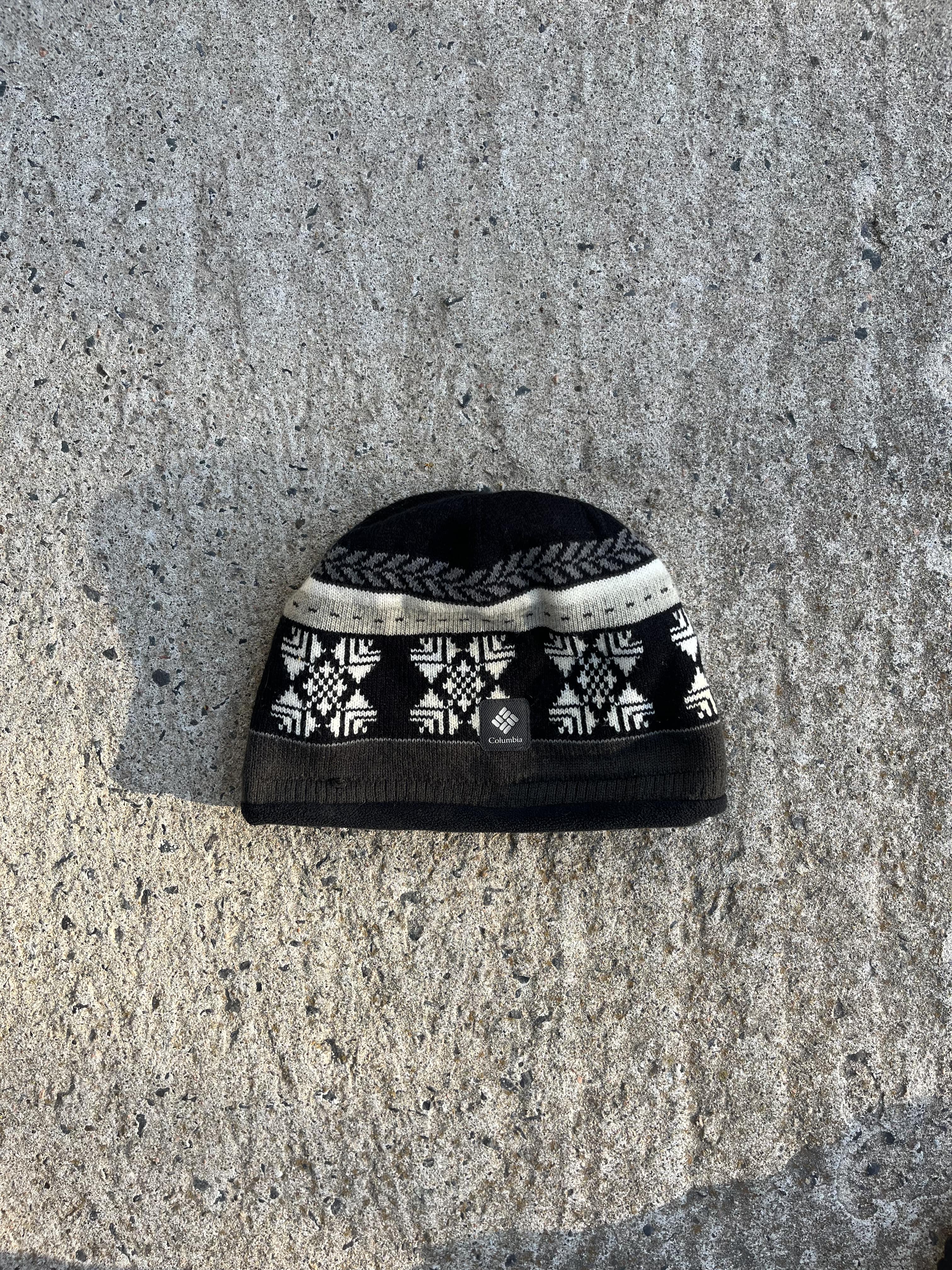 Vintage Y2K Columbia Aztec Pattern Beanie