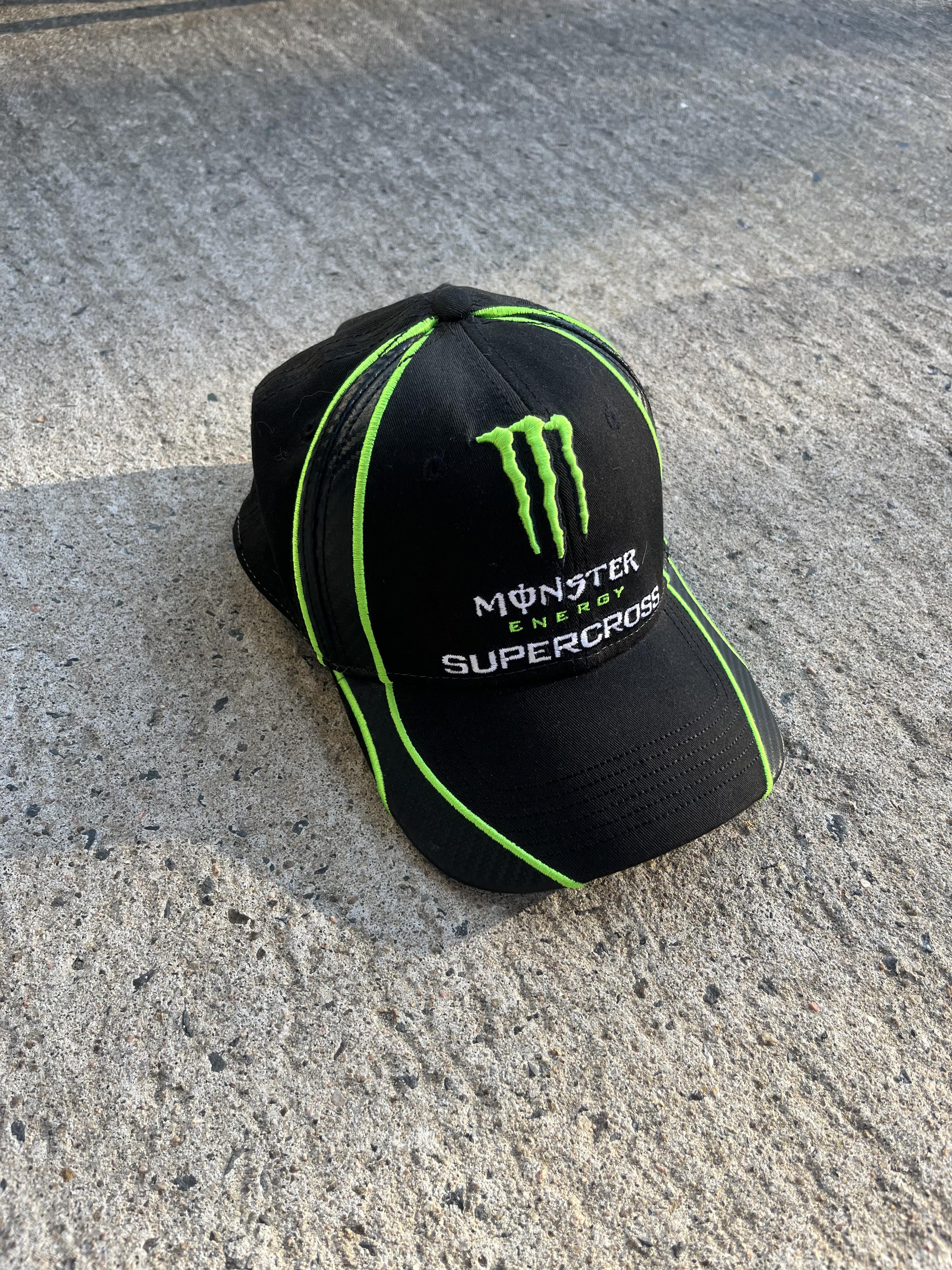 Vintage Black & Green Monster Supercross Hat