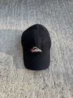 Vintage Y2K Black Striped Quiksilver Hat