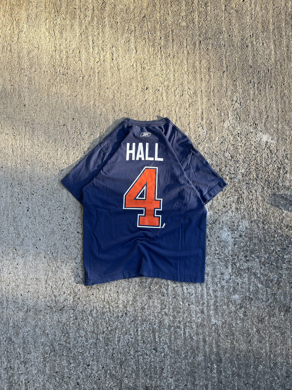 Vintage Y2K Blue Edmonton Oilers Hall T-Shirt (M)