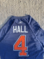 Vintage Y2K Blue Edmonton Oilers Hall T-Shirt (M)