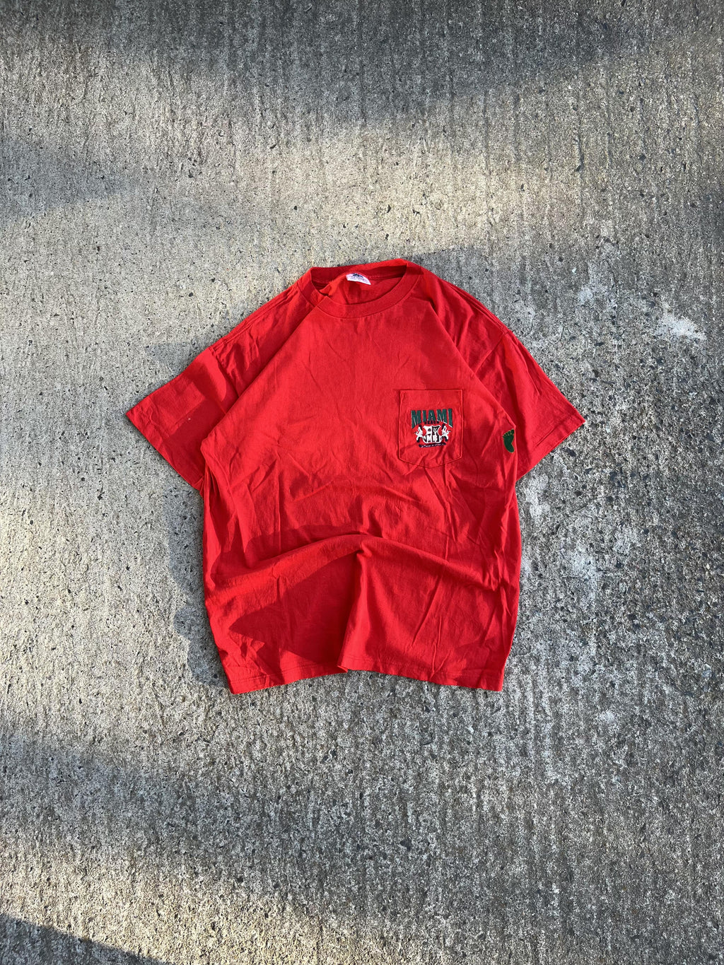 Vintage 90s Made In USA Miami Beach T-Shirt (XL)