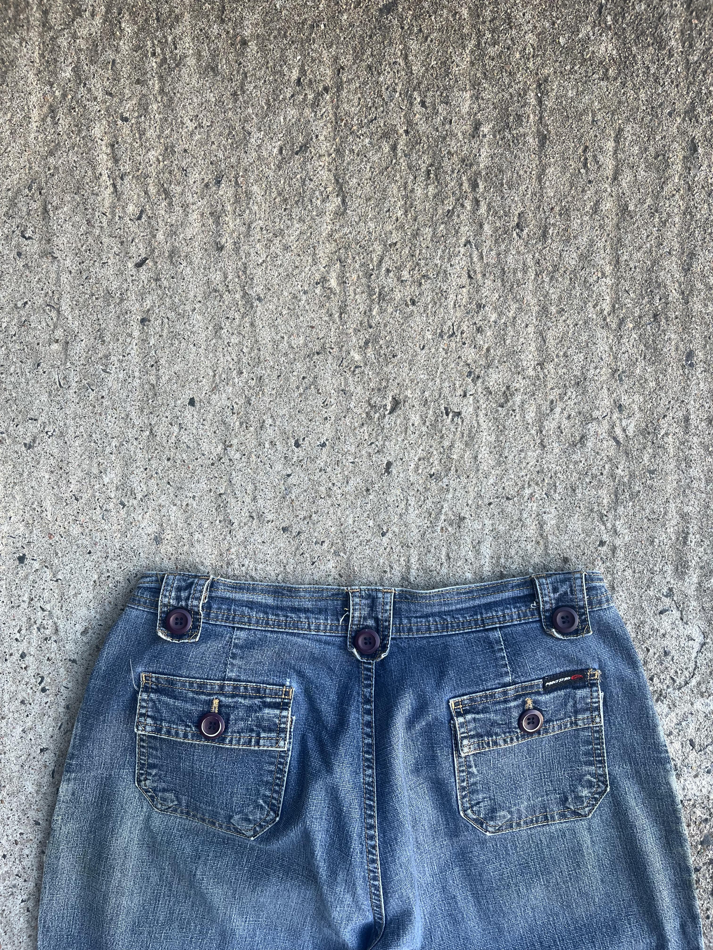 Vintage Y2K Ultra Baggy Point Zero Skatewear Pants (W34)