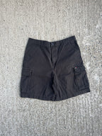 Vintage Y2K Baggy Black Tommy Hilfiger Cargo Shorts (W34)