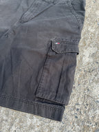 Vintage Y2K Baggy Black Tommy Hilfiger Cargo Shorts (W34)