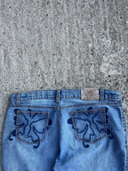 Vintage Y2K GLC Jeans Rose Graphic Baggy Jorts (12)