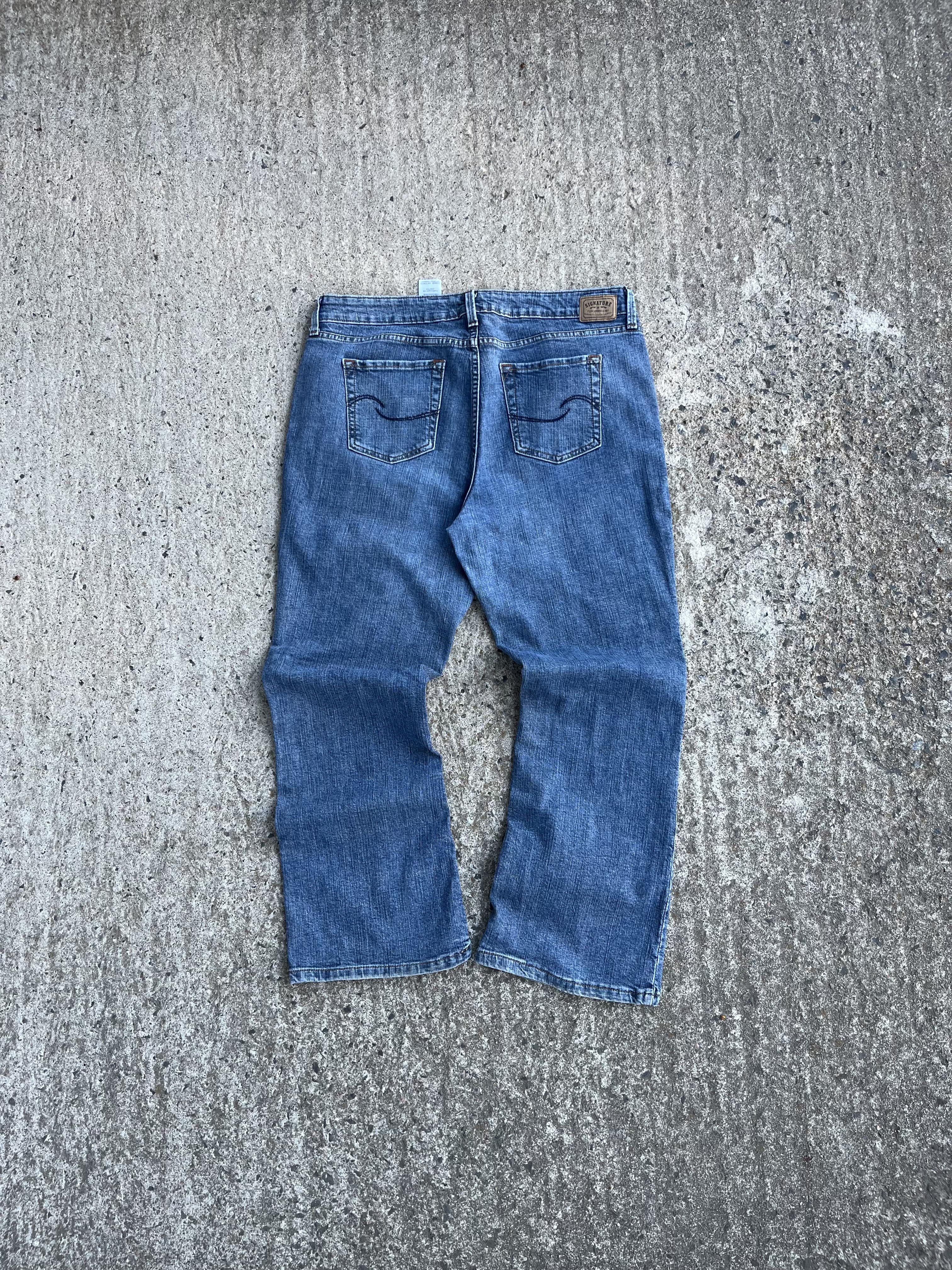 Vintage Y2K Grunge Baggy Faded Levis Denim Jeans (W36)
