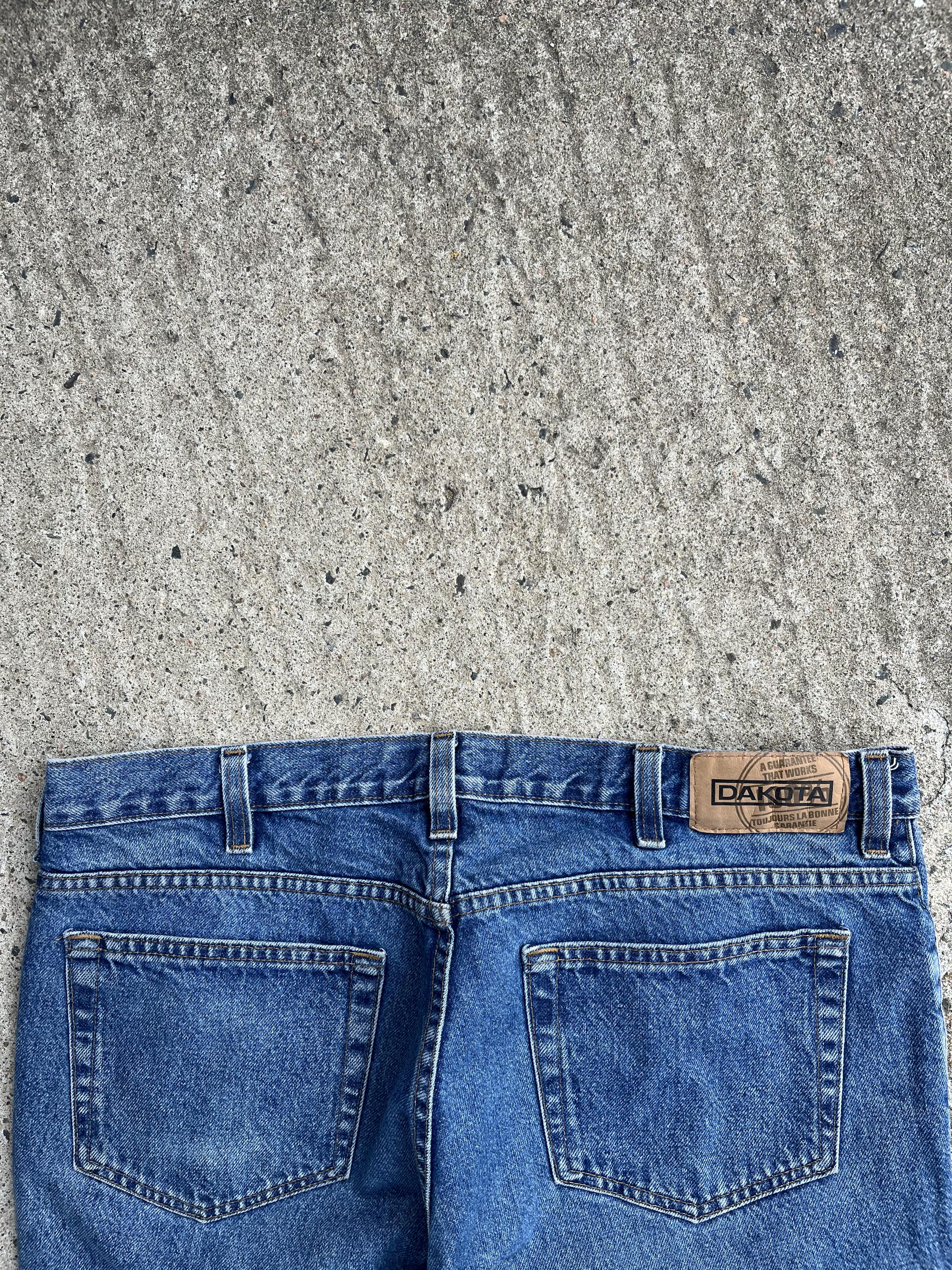 Vintage Y2K Baggy Faded Dakota Denim Jeans (W40)