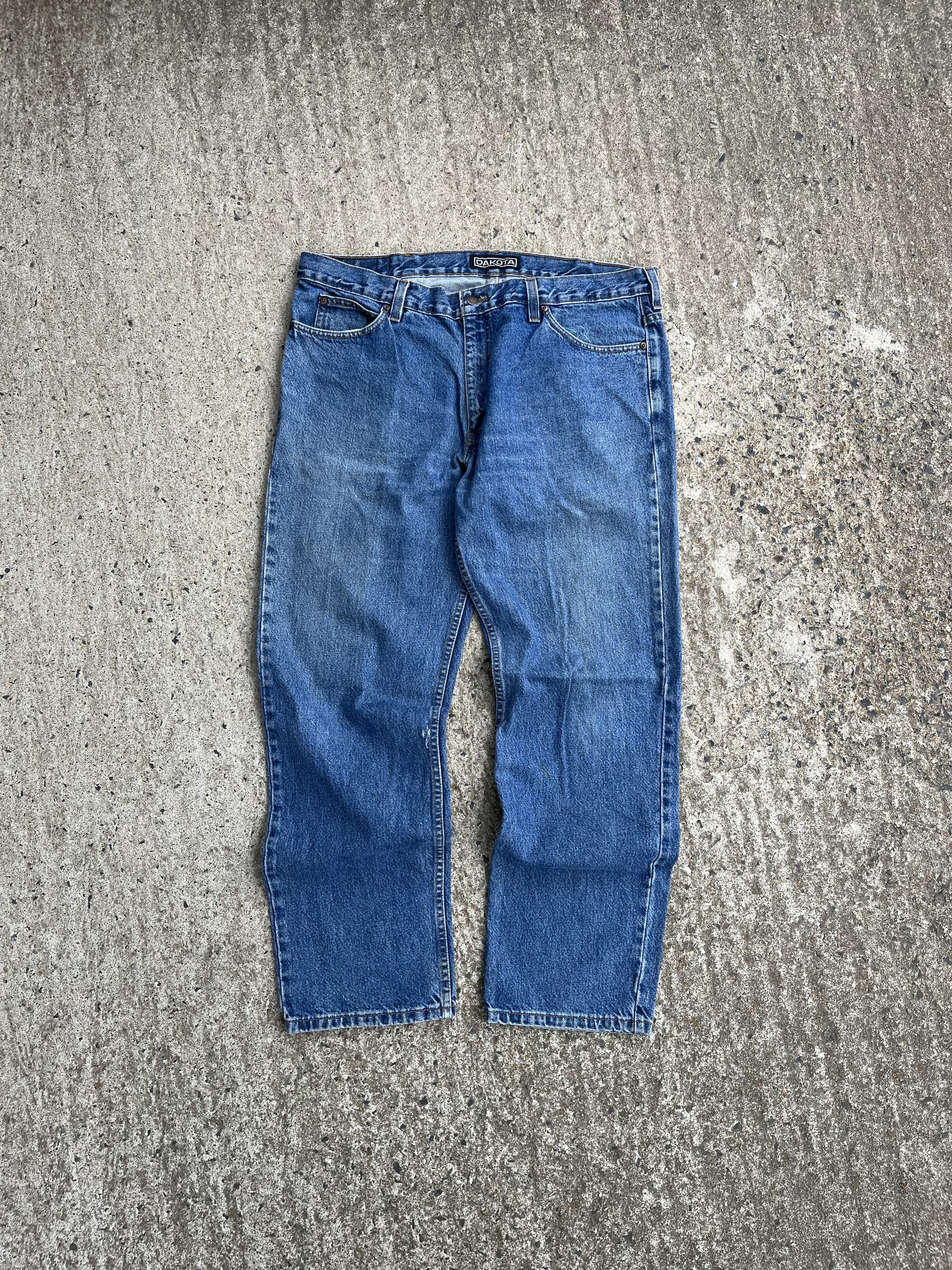 Vintage Y2K Baggy Faded Dakota Denim Jeans (W40)