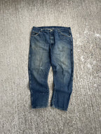Vintage 90s Beige Baggy Levi's White Tabs (W36)
