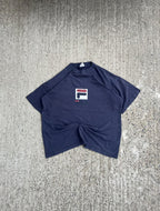Vintage 90s Heavyweight Navy Fila Sports T-Shirt (XL)