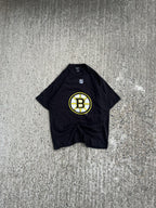 Vintage Y2K Black Boston Bruins Graphic T-Shirt (L)