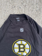 Vintage Y2K Black Boston Bruins Graphic T-Shirt (L)