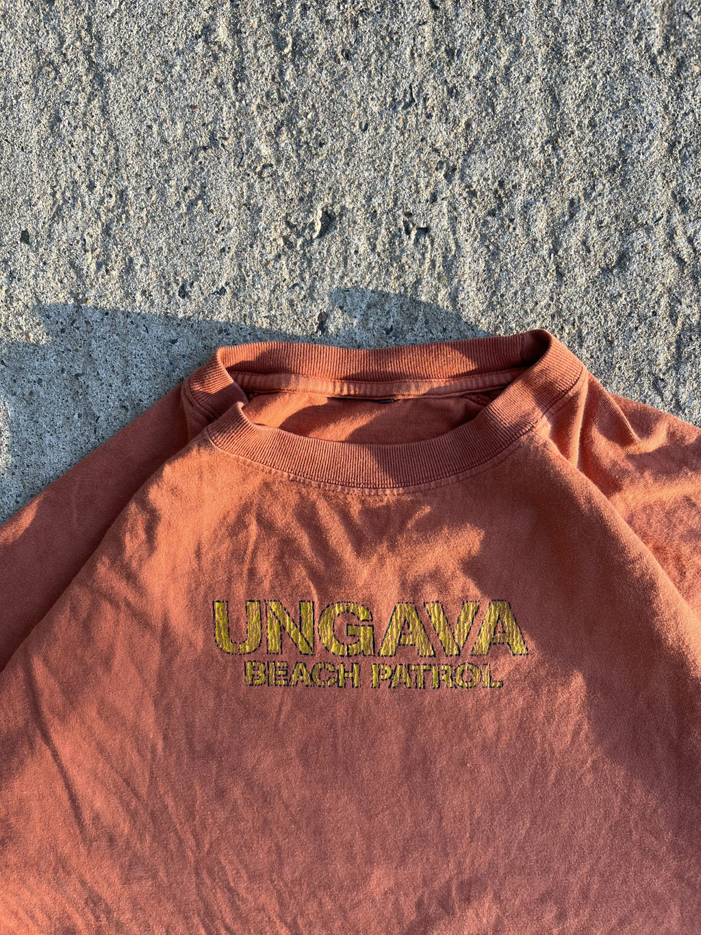 Vintage Y2K Orange Ungava Racing Heavyweight Tee Shirt (XL)