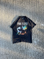 Vintage Y2K Black Pink Floyd Band Graphic T-Shirt (M)