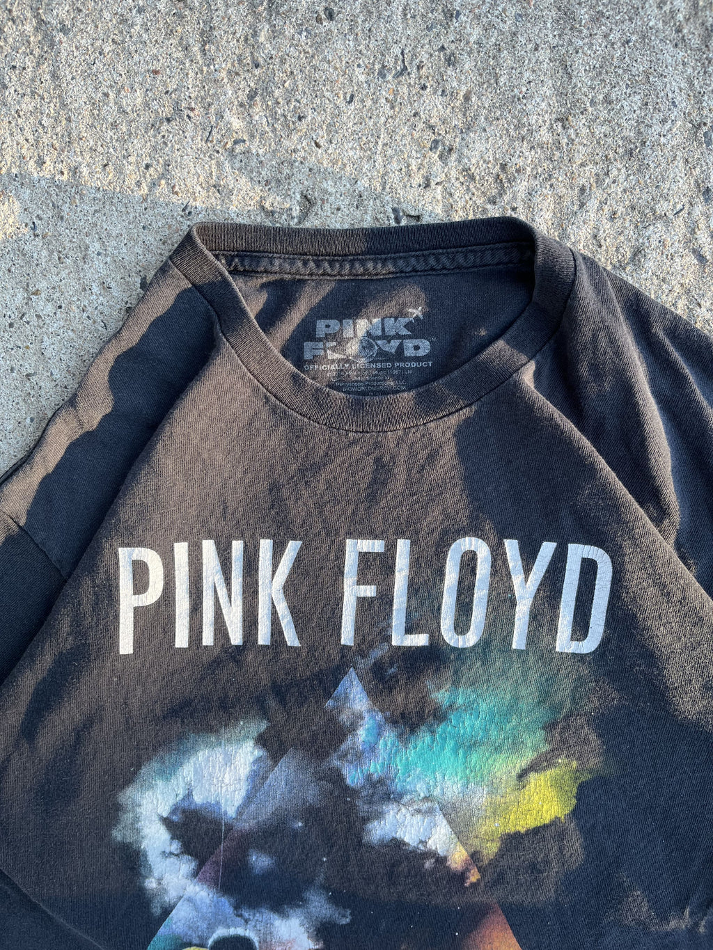 Vintage Y2K Black Pink Floyd Band Graphic T-Shirt (M)
