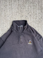 Vintage Y2K Sun Faded Black Disneyland Quarter Zip (XL)